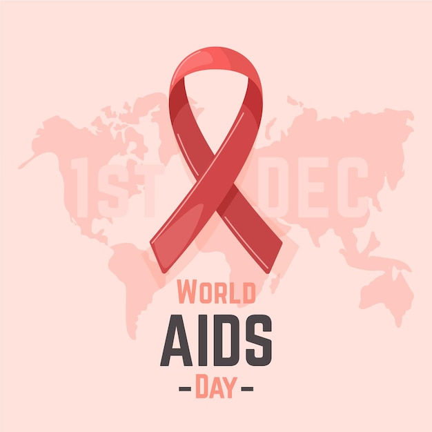 Ilustração do dia mundial da aids