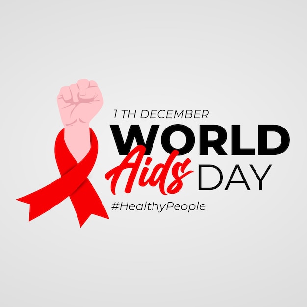 Ilustração do Dia Mundial da AIDS