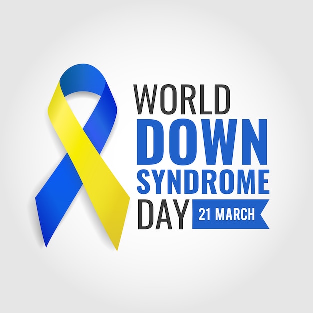 Vetor ilustração do dia mundial da síndrome de down