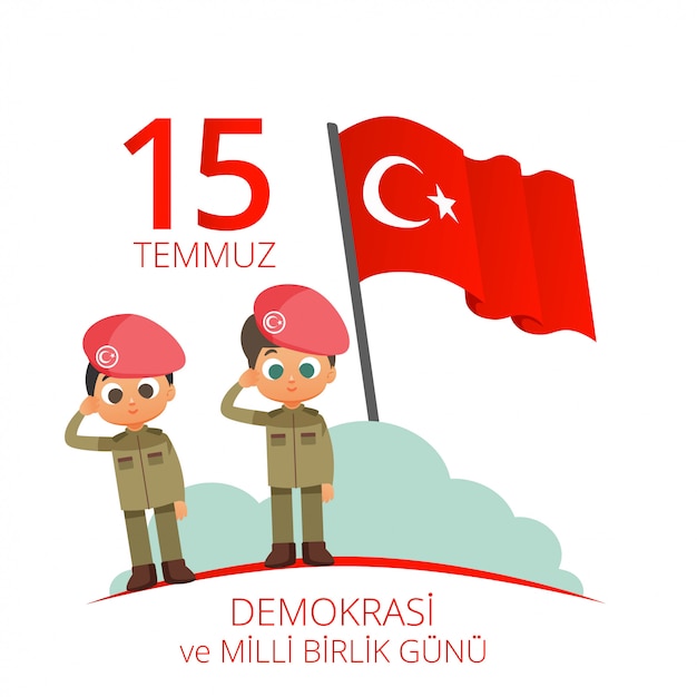 Vetor ilustração do dia nacional da turquia