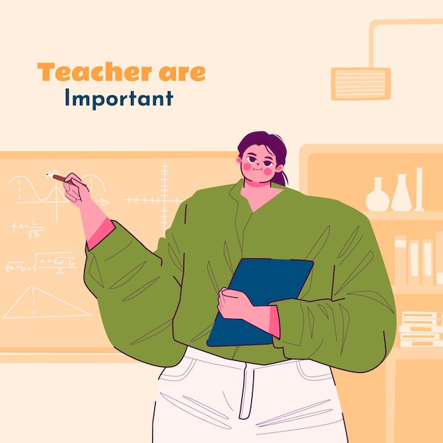 Ilustração do Dia Nacional de Apreciação dos Professores