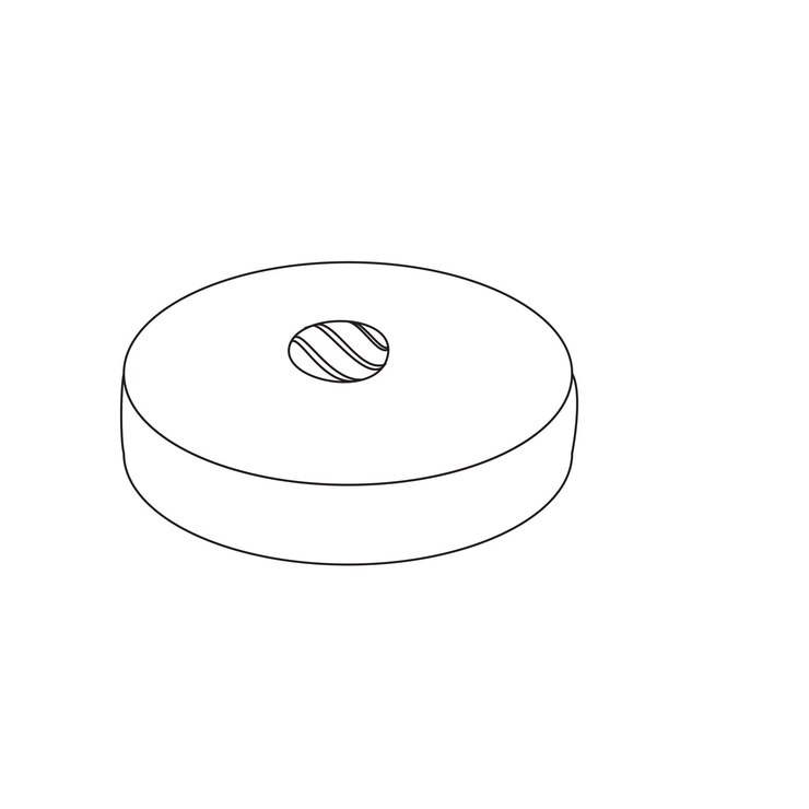 Vetor ilustração do esboço do lanche indonésio kue lumpur