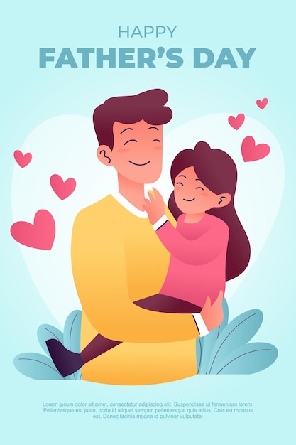 Ilustração do Feliz Dia do Pai