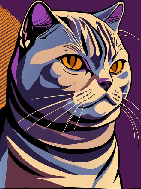 Vetor ilustração do gato