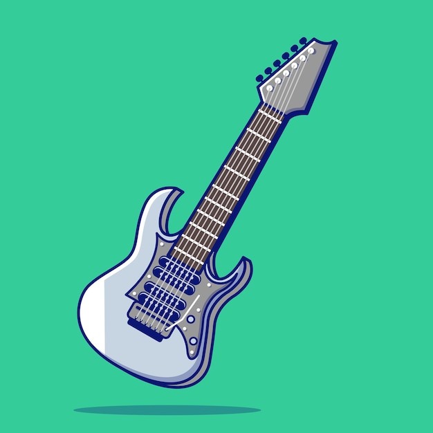 Vetor ilustração do ícone de guitarra elétrica de rock