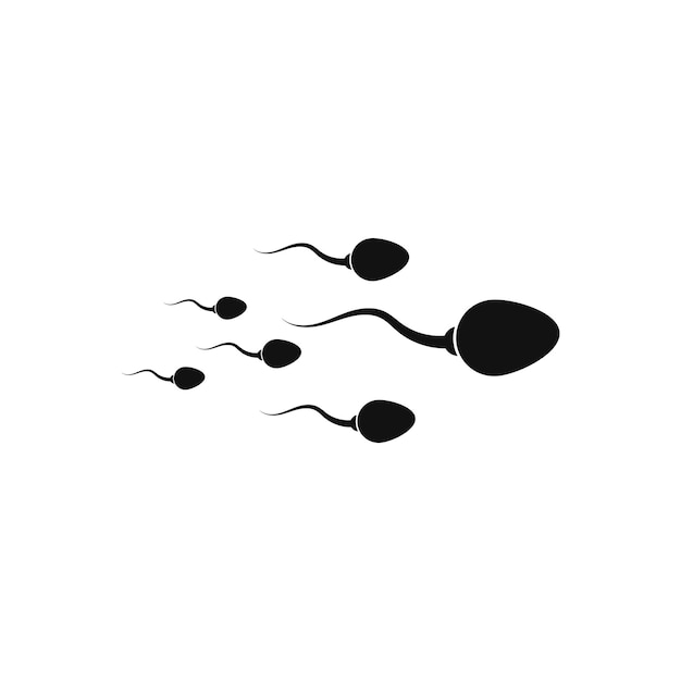 Vetor ilustração do ícone do logotipo de vetor de espermatozóides