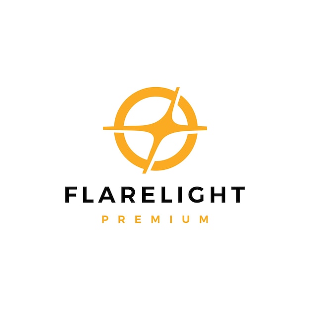 Ilustração do ícone do logotipo do flare light bright blitz