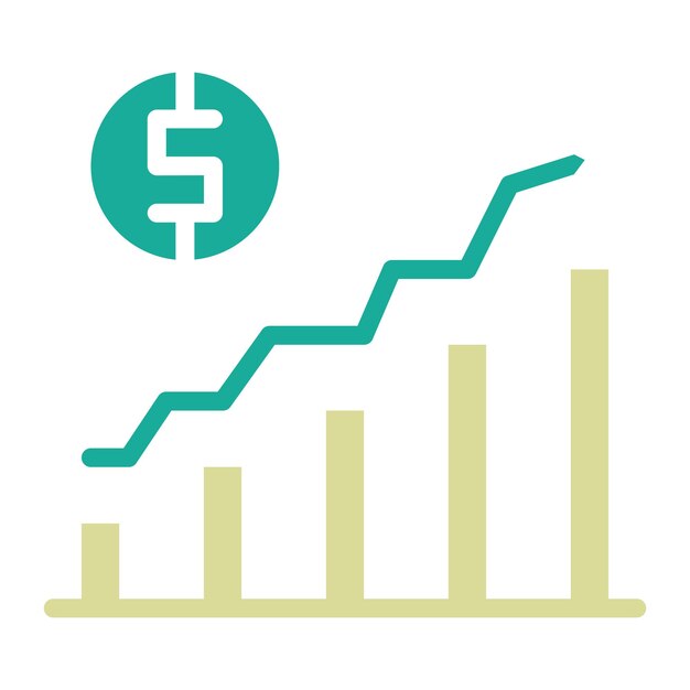 Vetor ilustração do ícone do vetor de crescimento da economia do conjunto de ícones de inicialização de empresas