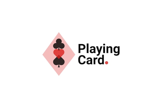 Vetor ilustração do ícone do vetor do logotipo do jogo de pôquer de baralho