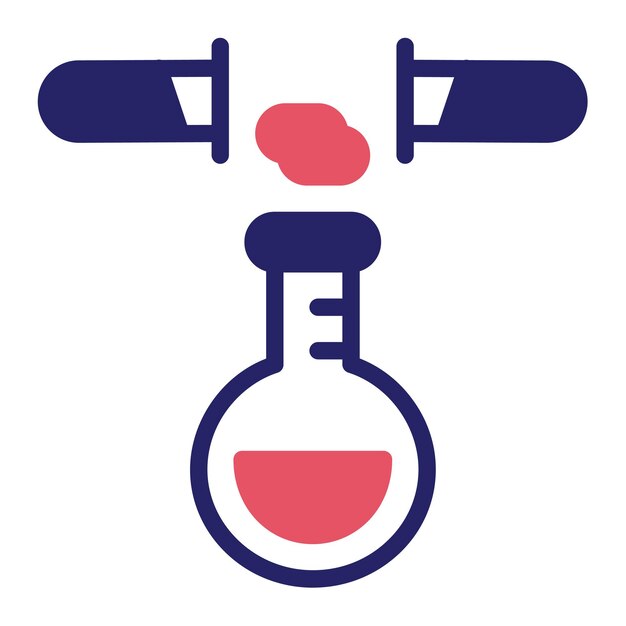 Vetor ilustração do ícone do vetor químico de mistura do conjunto de ícones de química