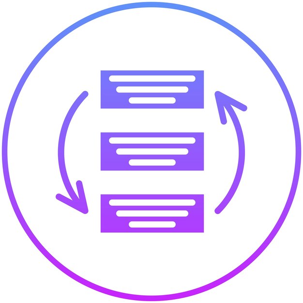 Vetor ilustração do ícone do vetor rearrange tasks do conjunto de ícones de gestão de projetos