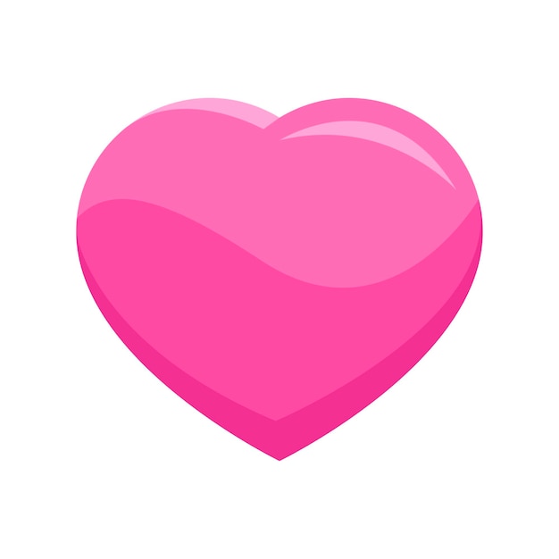 Vetor ilustração do ícone do vetor rosa do coração