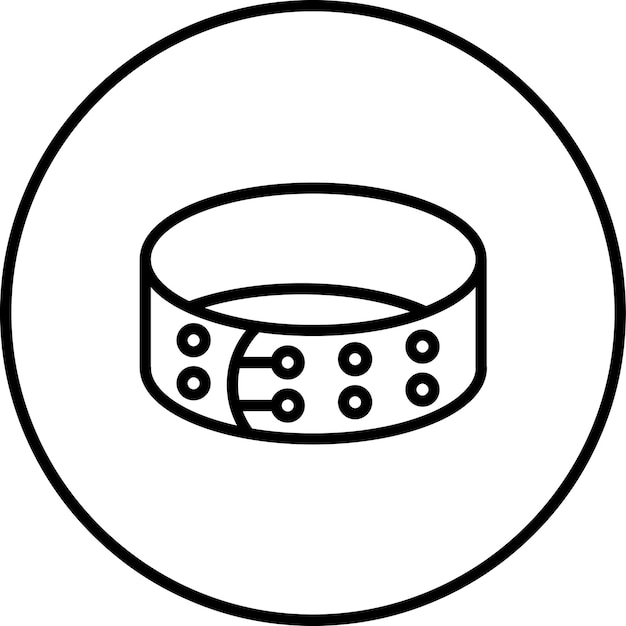 Vetor ilustração do ícone vetorial do cinto do conjunto de ícones do ginásio