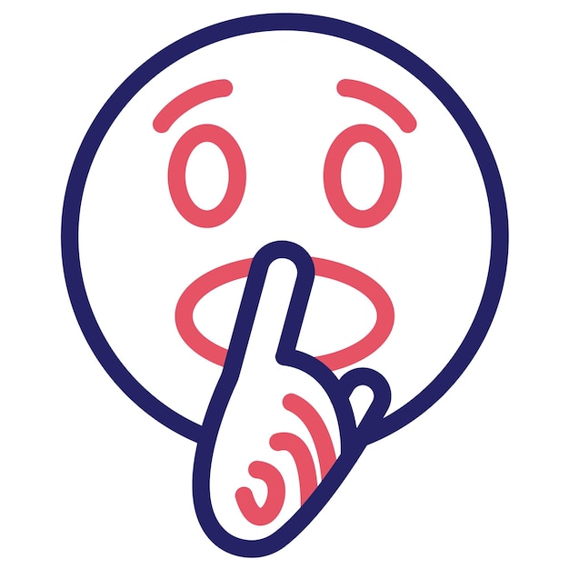 Vetor ilustração do ícone vetorial do rosto do conjunto de ícones emoji