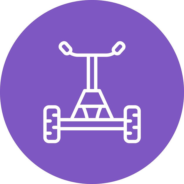 Ilustração do ícone vetorial do Segway do conjunto de ícones de transporte