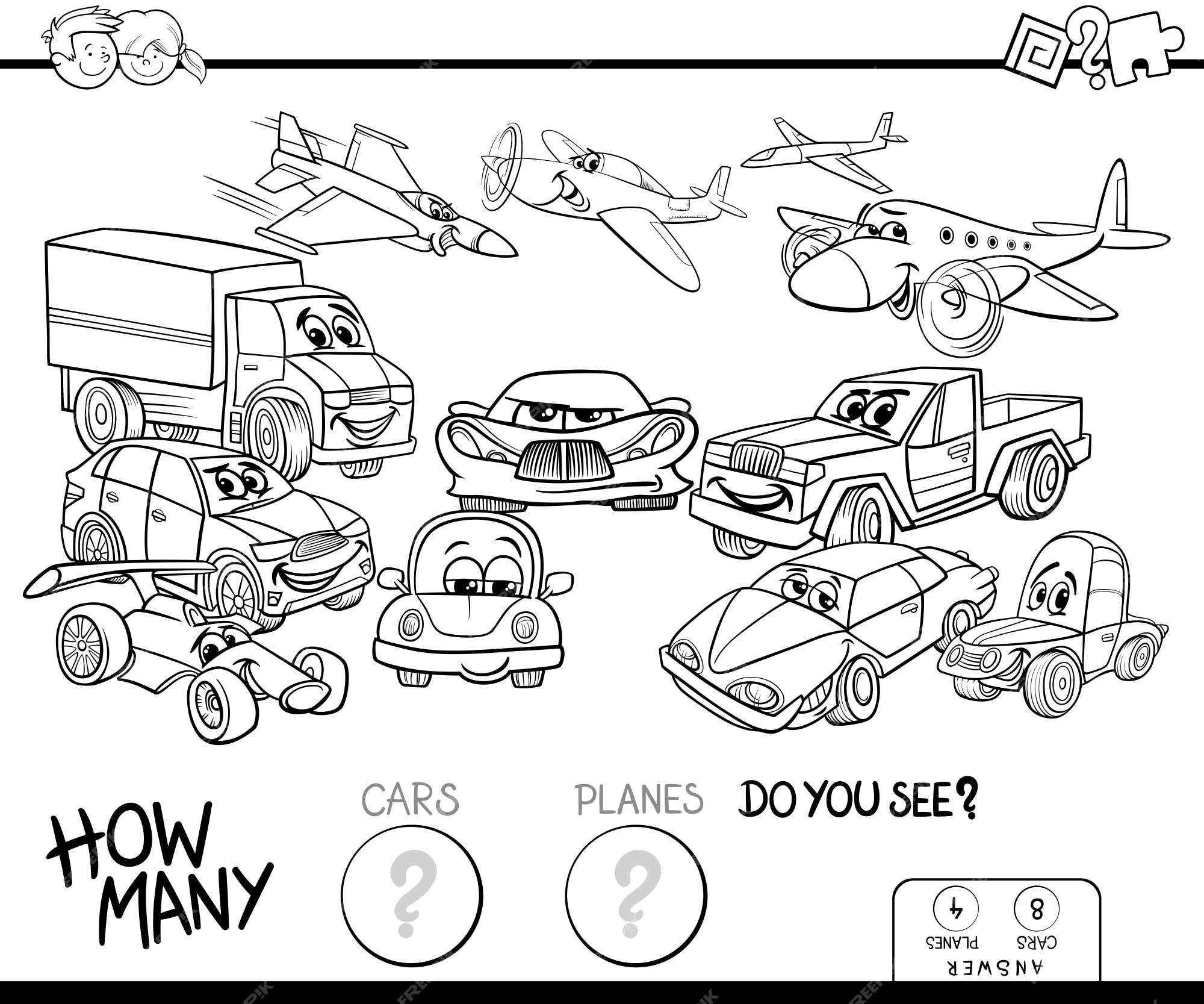 Jogo De Correspondência De Cores Para Crianças. Carros E Cores. Ilustração  do Vetor - Ilustração de carro, amarelo: 211891675