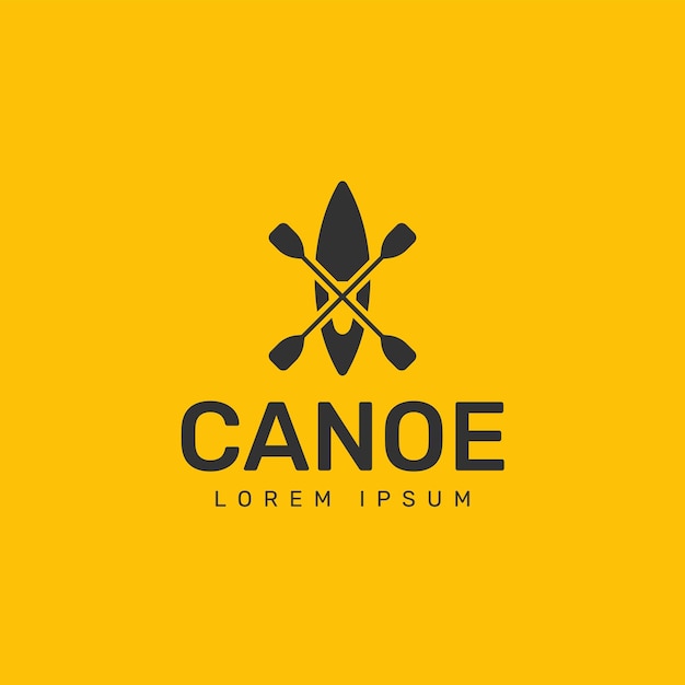 Ilustração do logotipo da canoa