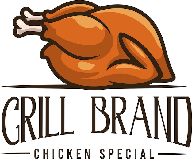 Ilustração do logotipo de frango com vetor de estoque de qualidade premium