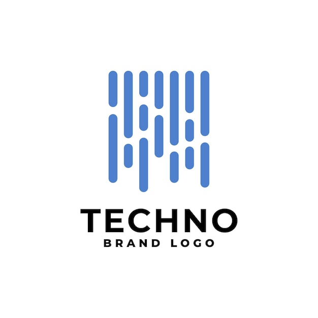 Vetor ilustração do logotipo de um tema de tecnologia para qualquer empresa com um tema de tecnologia