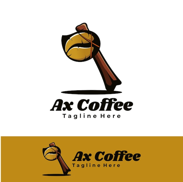 Ilustração do logotipo do axe coffee