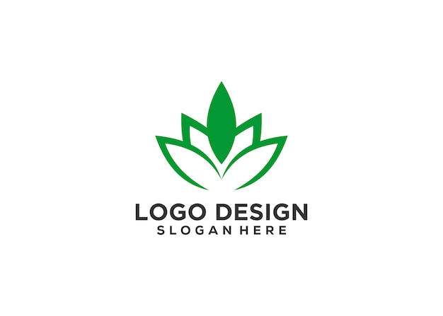 Ilustração do logotipo do nome da empresa de cannabis