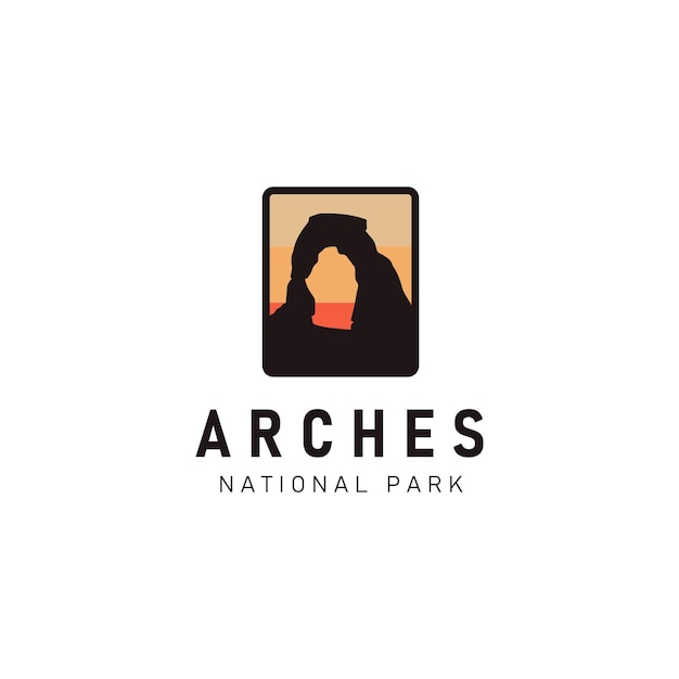 Ilustração do logotipo do parque nacional dos arcos