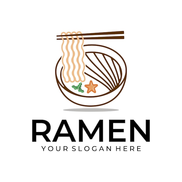 Vetor ilustração do logotipo do restaurante ramen