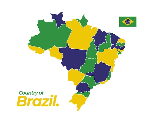 ilustração do mapa do brasil