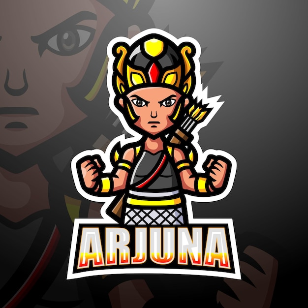 Ilustração do mascote de Arjuna