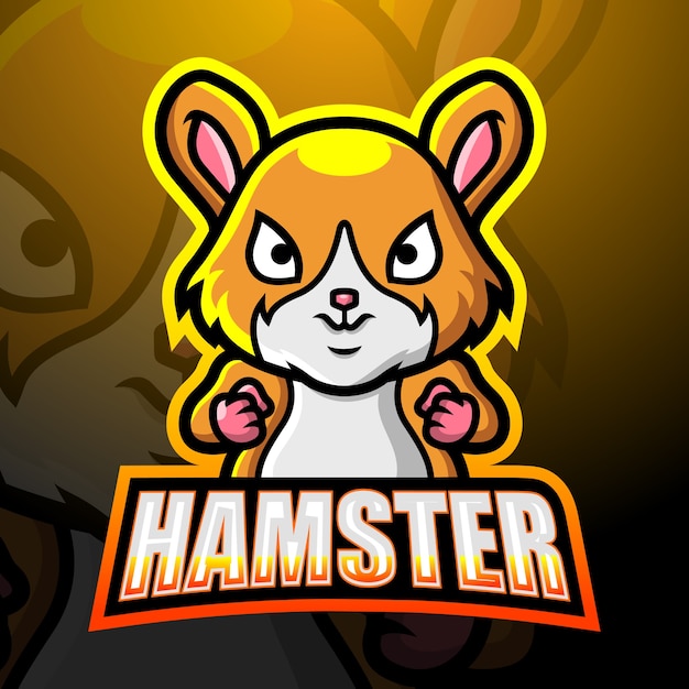 Vetor ilustração do mascote do hamster