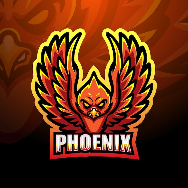 Ilustração do mascote phoenix