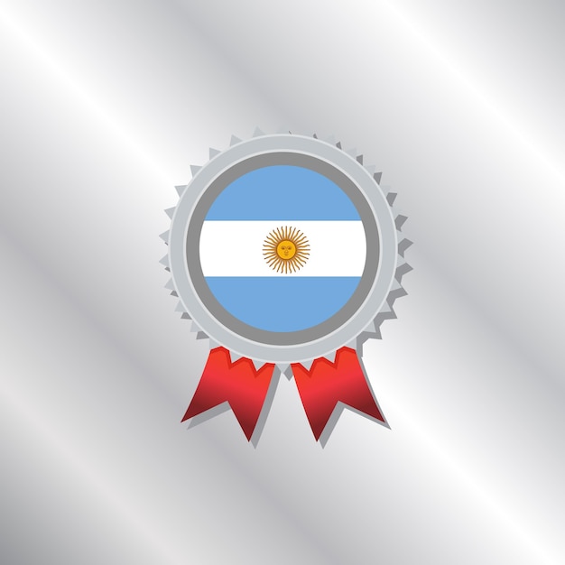 Ilustração do modelo de bandeira da argentina