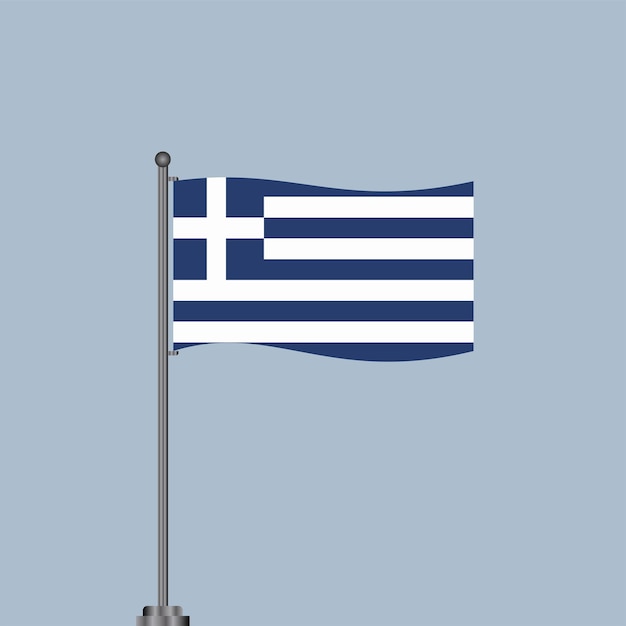 Ilustração do modelo de bandeira da Grécia