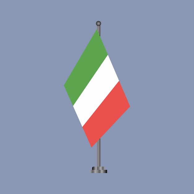 Ilustração do modelo de bandeira da Itália