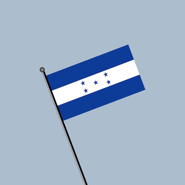 Ilustração do modelo de bandeira de honduras