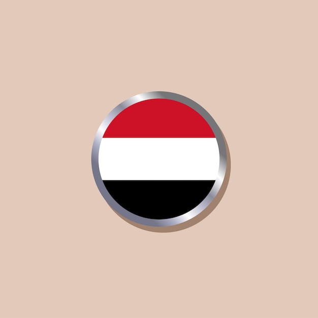 Ilustração do modelo de bandeira do iêmen