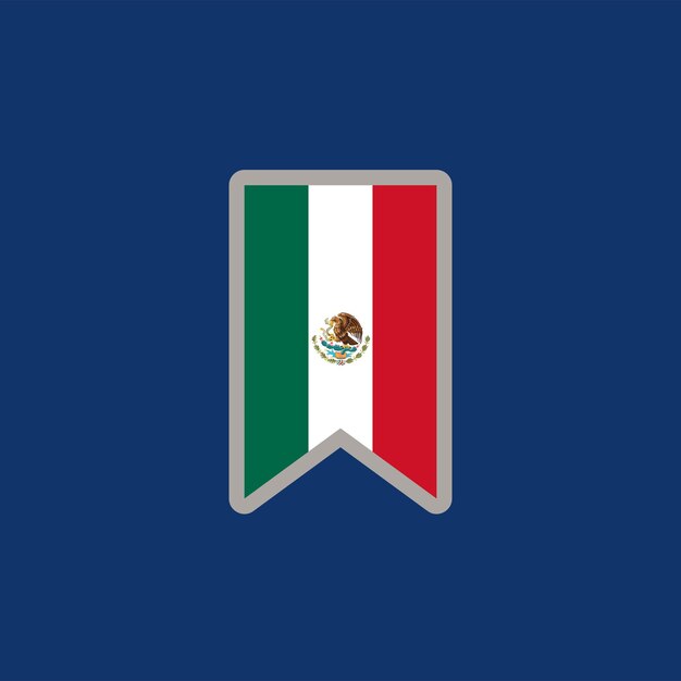 Ilustração do modelo de bandeira do México