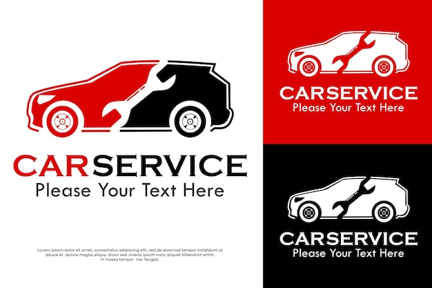 Ilustração do modelo de logotipo de reparação automática
