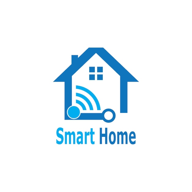 Vetor ilustração do modelo vetorial do logotipo smart home connection