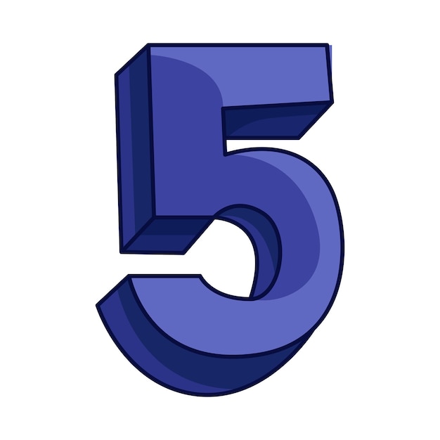 Ilustração do número 5