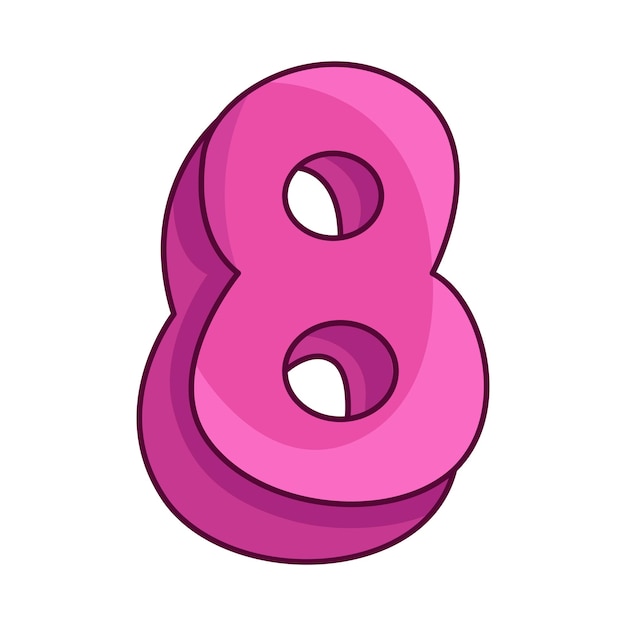 Ilustração do número 8