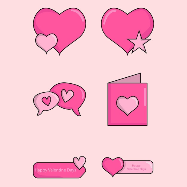 Ilustração do pacote de amor