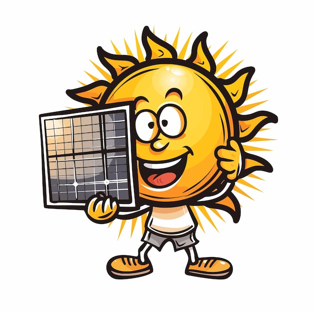 Vetor ilustração do painel solar