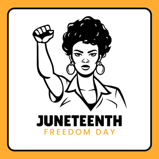 Vetor ilustração do projeto juneteenth