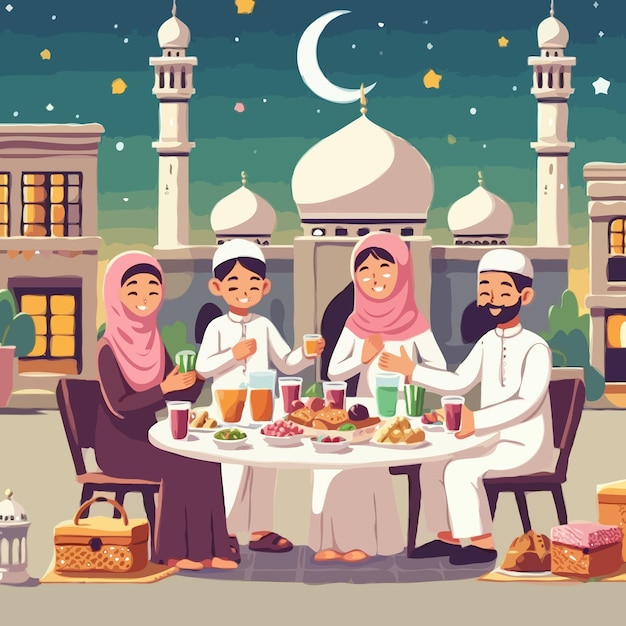 Ilustração do ramadão