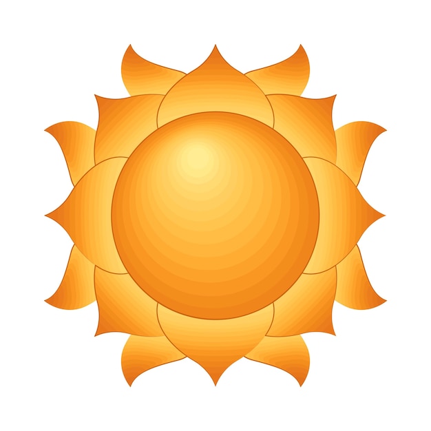 Vetor ilustração do sol