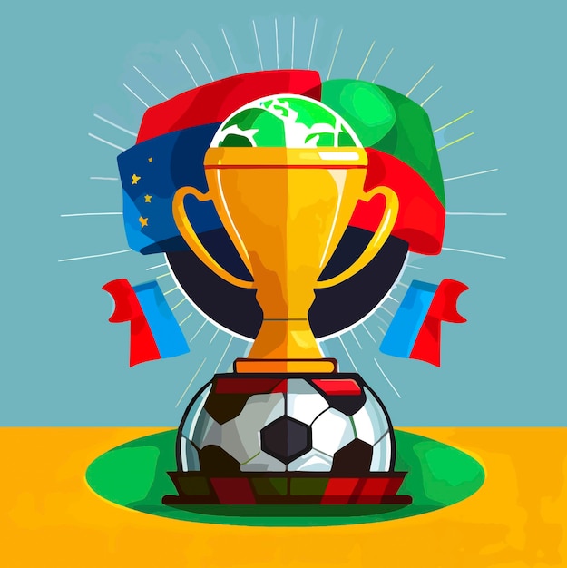 Vetor ilustração do troféu da copa do mundo