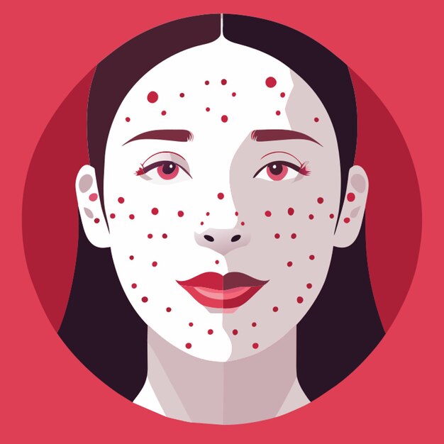 Vetor ilustração do vetor da acne