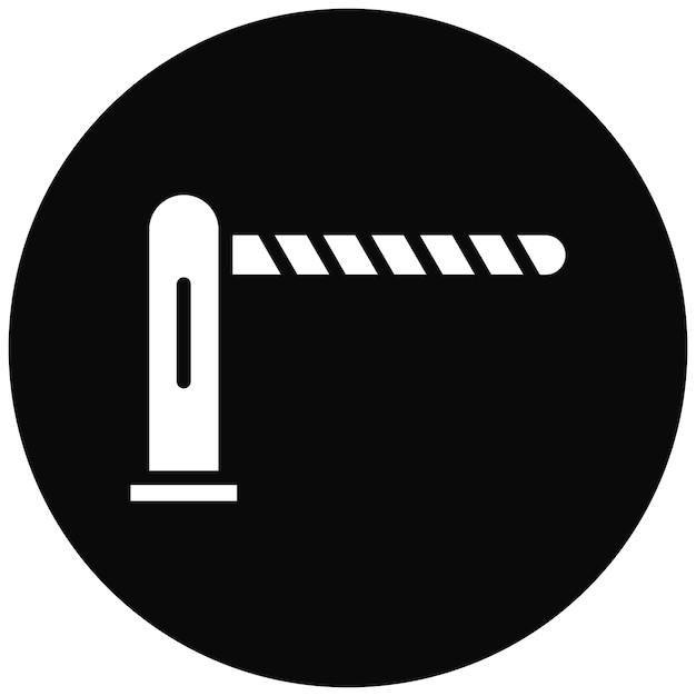 Ilustração do vetor da barreira de estacionamento