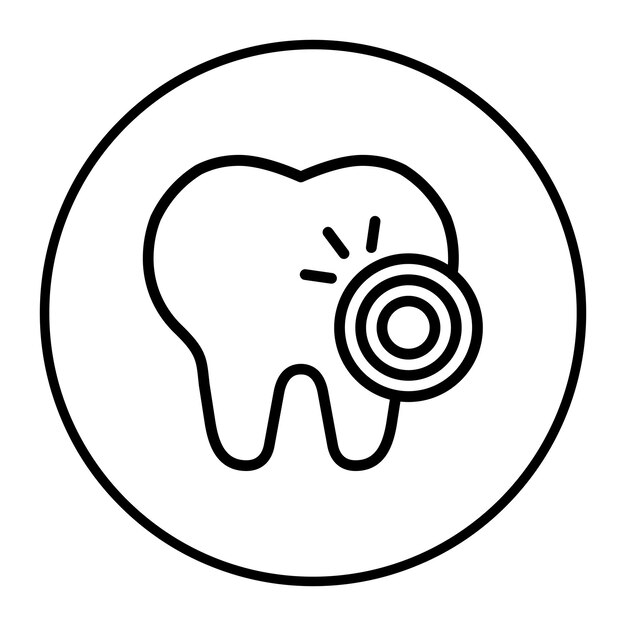 Vetor ilustração do vetor da dor de dente